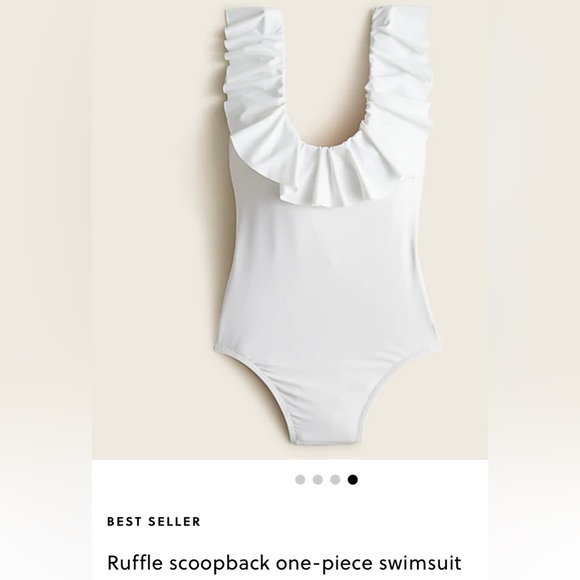 J.Crew Ruffle Scoopback one-piece swimsuit - Picture 3 of 3